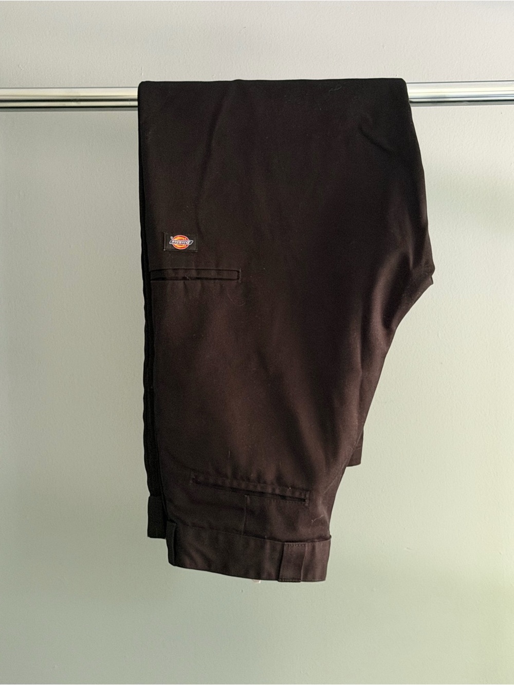 Dickies Men's Dark Brown Straight-Leg Work Chinos Loose Fit